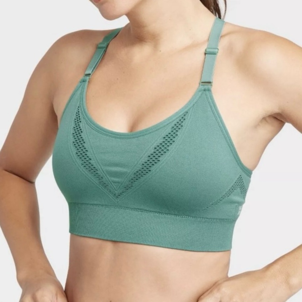 Women’s All In Motion Green Sportsbra XS - Picture 10 of 10